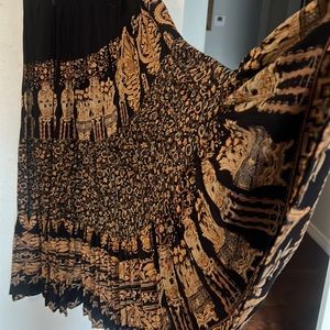 Carole Little Saint Tropez boho maxi skirt fabric from Germany vintage skirt